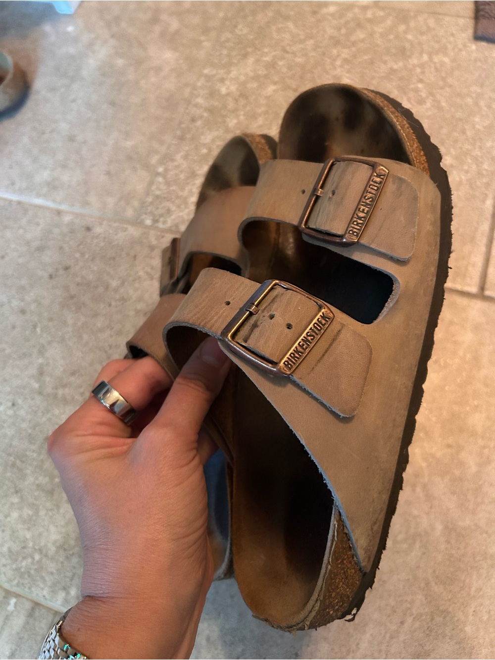 Birkenstock Arizona Sandals in Tan